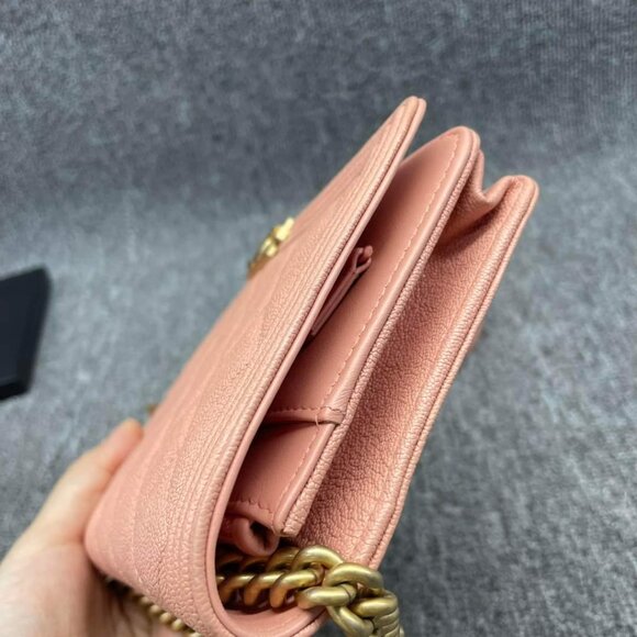 100% Authentic CHANEL Boy Leather Shoulder Bag - Picture 11 of 15